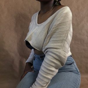 ˚ * . CREAM SUMMER SWEATER . * ˚